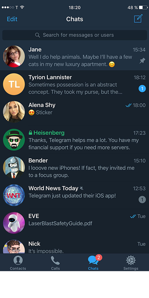 Hack Telegram on iPhone Device Read correspondence TgHacker